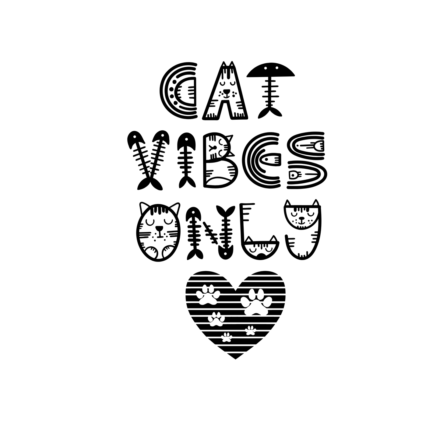 zarvaya cat lover round neck tshirt